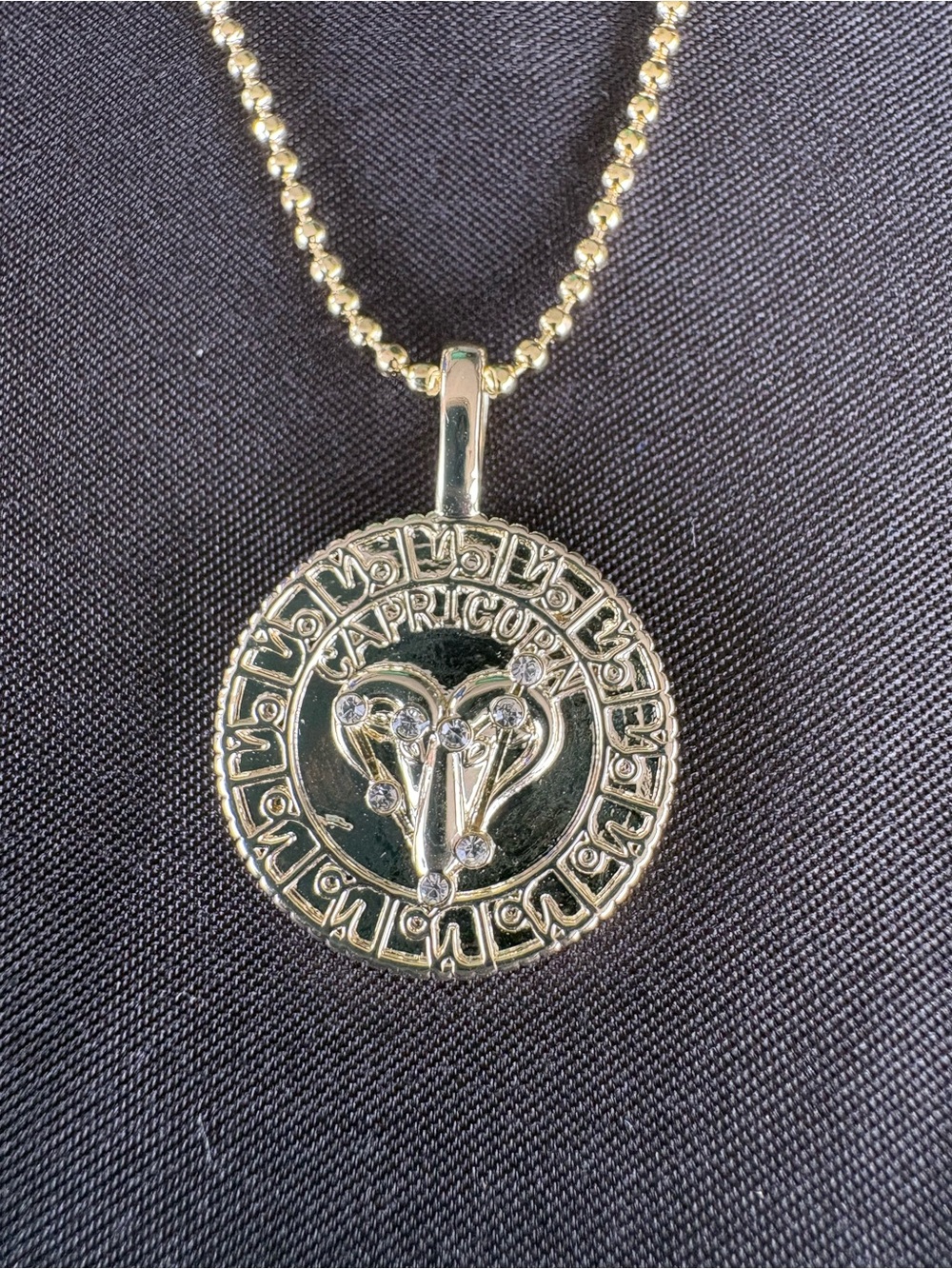 Melinda Maria Gold Capricorn Pendant Necklace